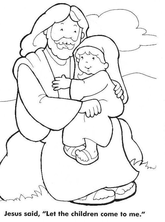 579x777 Jesus As A Child Coloring Pages Jesus Loves The Little Children