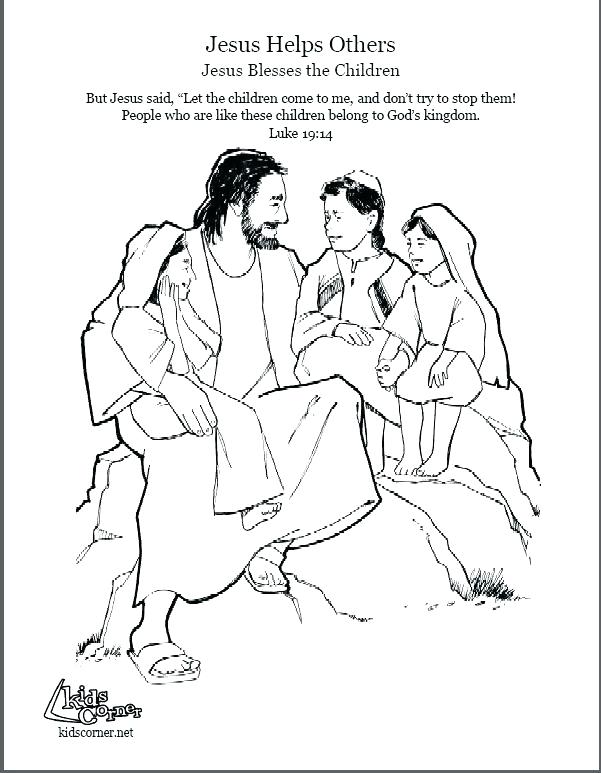 601x773 Jesus With Children Coloring Page Loves Me Printable Coloring