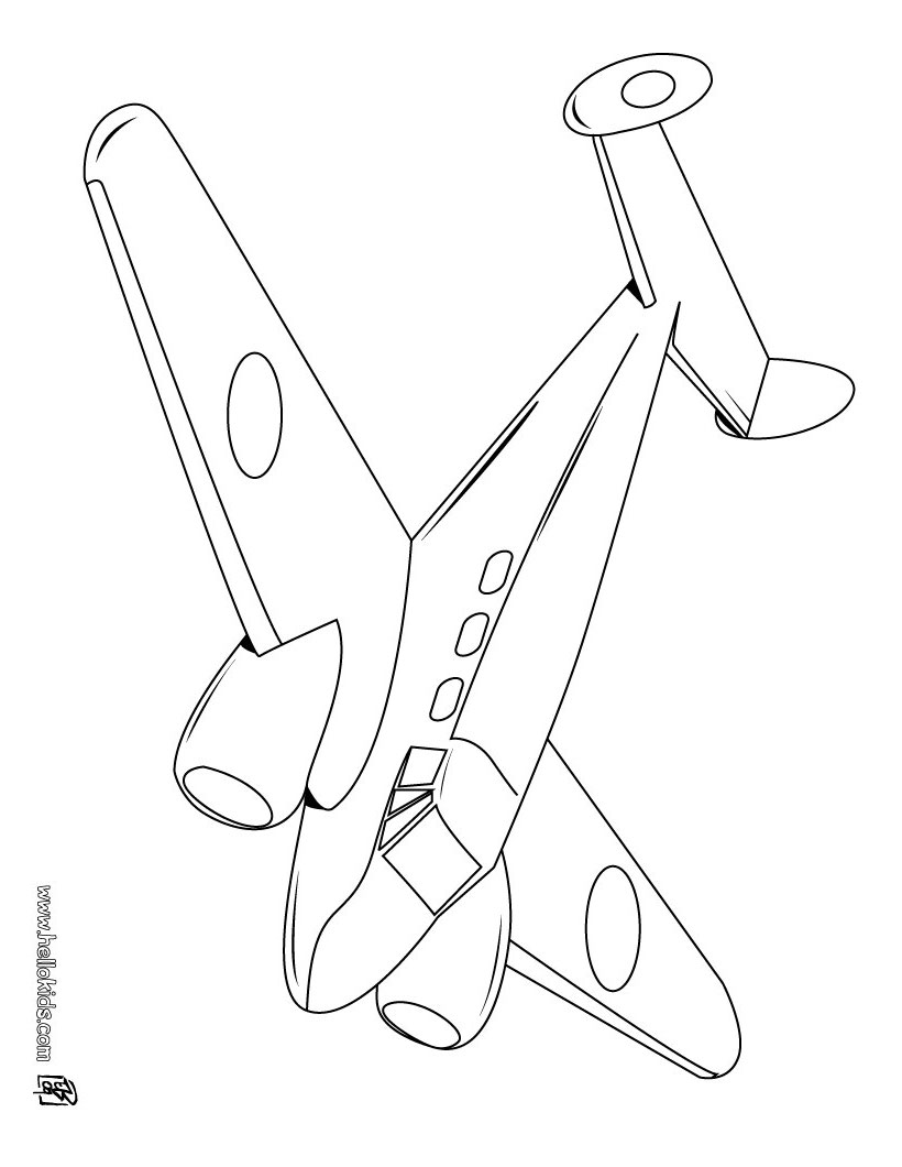 820x1060 Simple Jet Plane Coloring Page For Kids Transportation Pages