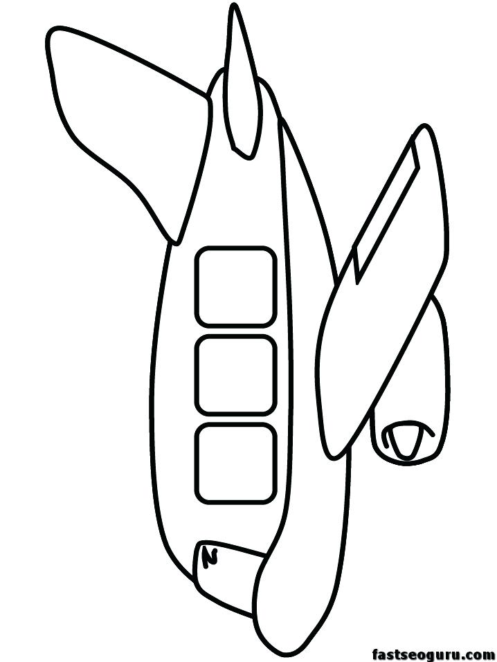 718x957 Airplane Picture To Color Coloring Page Plane Transportation