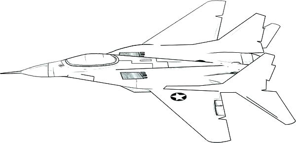600x290 Jet Coloring Pages Jet Coloring Pages Collection Beautiful Fighter