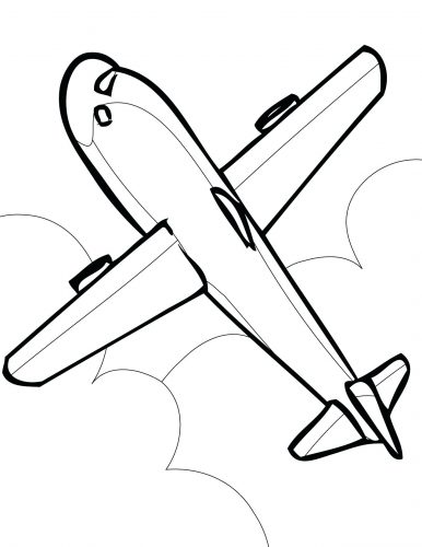 386x500 Coloring Pages ~ Jet Coloring Pages Printable Airplane A Jetblue