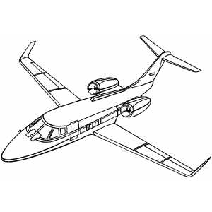 300x300 Lear Jet Coloring Pages Jets, Planes And Airplanes