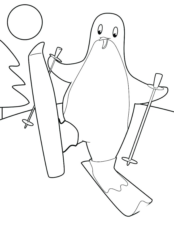 736x951 Skiing Coloring Pages Best Skiing Images On Skiing Kids Net