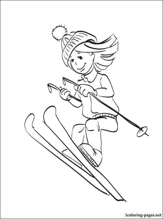 560x750 Skiing Coloring Pages Ski Coloring Page Jet Ski Coloring Pages