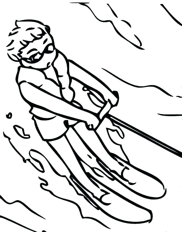 600x763 Skiing Coloring Pages Skiing Coloring Pages Skiing Ski Mountain
