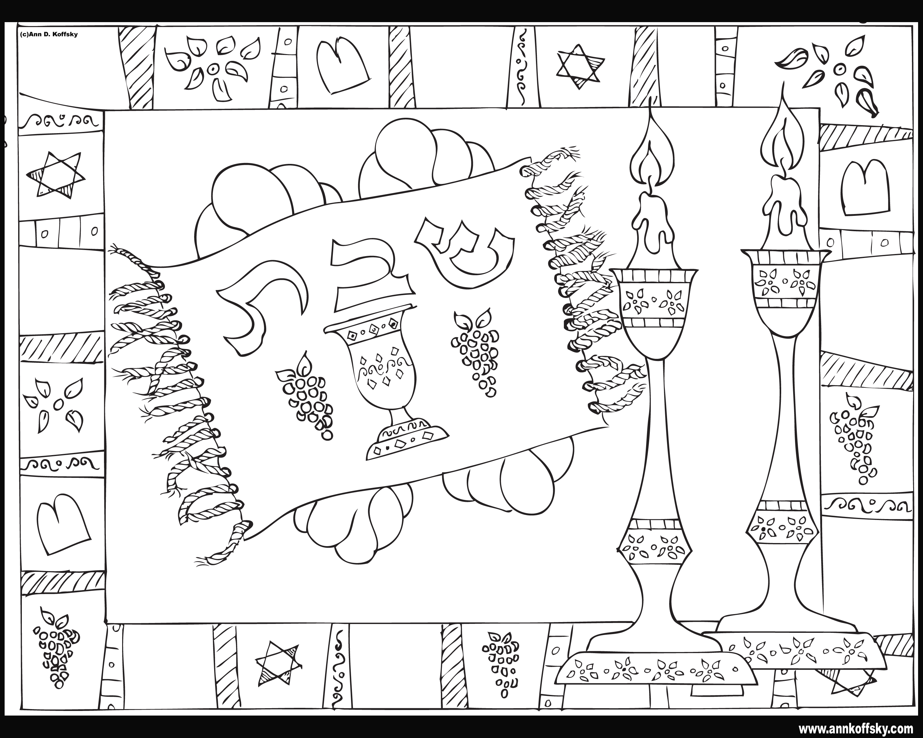 3000x2400 Surging Jewish Colouring Pages Coloring Paginone Biz