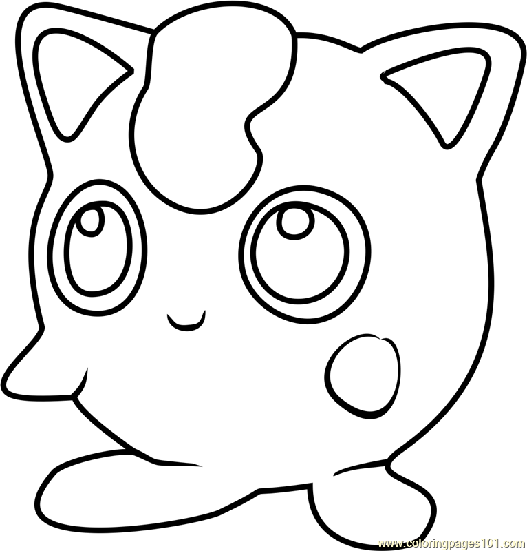 766x800 Jigglypuff Pokemon Go Coloring Page