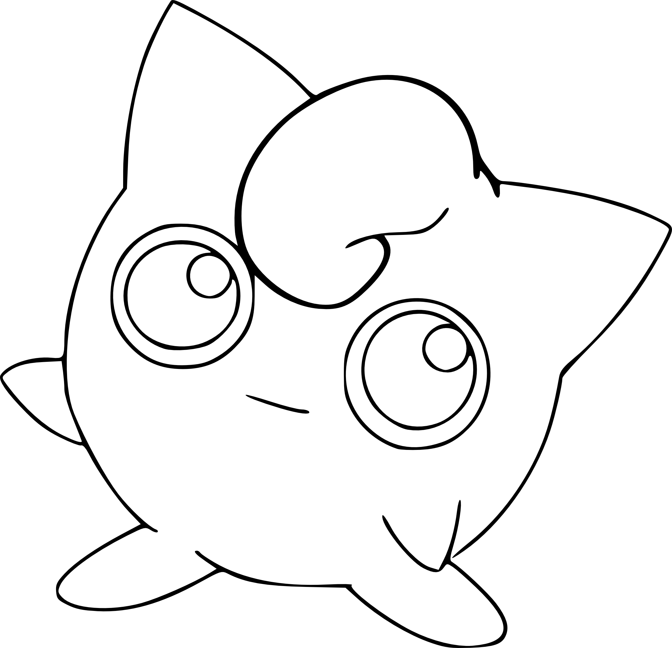 2265x2185 Pokemon Jigglypuff Coloring Page