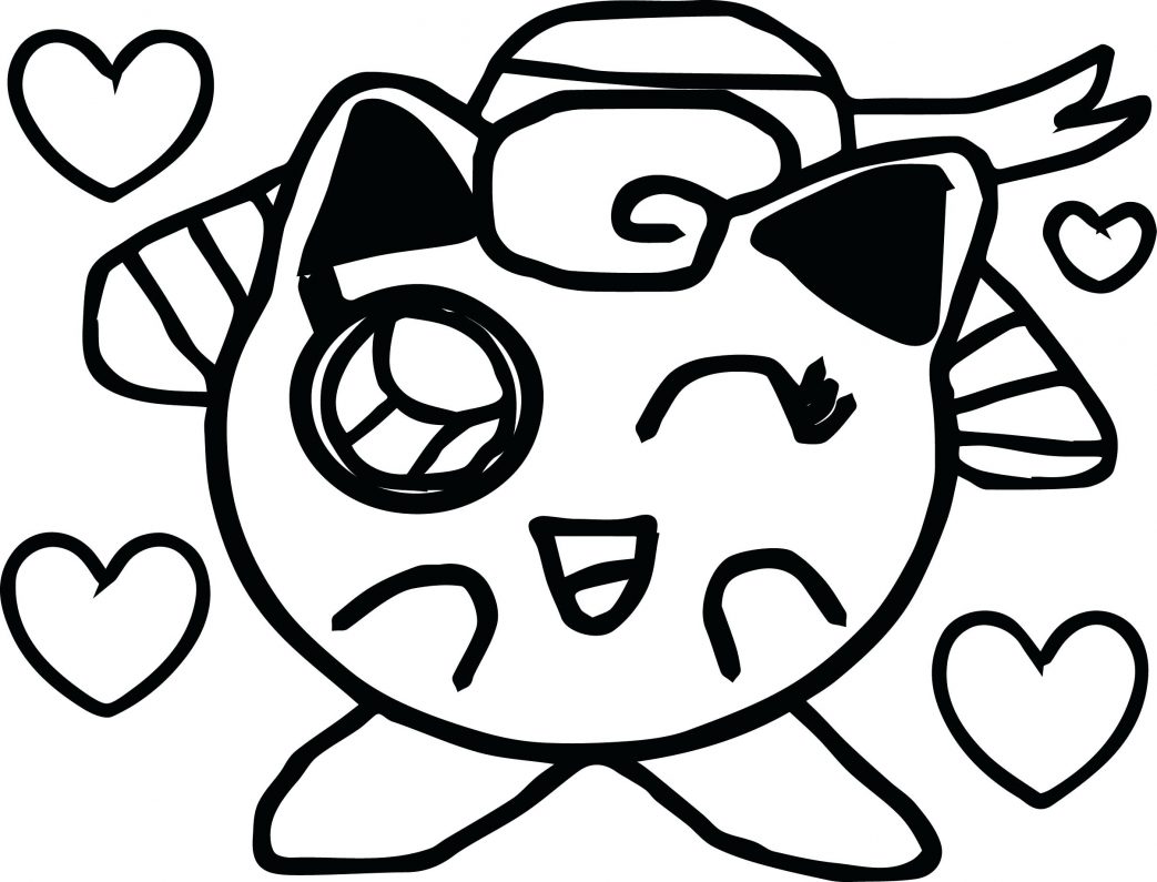 1043x795 Coloring Pages Mega Ex Amazing Pokemon Jigglypuff Page For Kids
