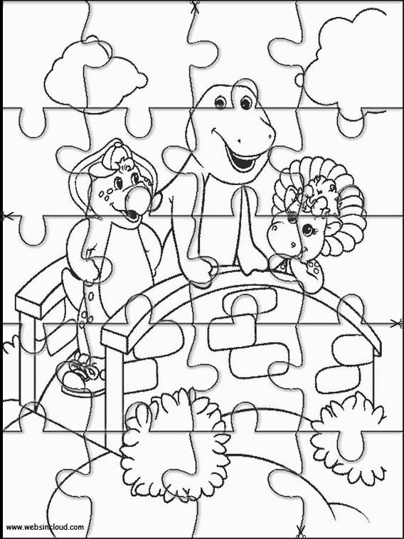 568x758 Printable Jigsaw Puzzles To Cut Out For Kids Barney And Friends 4