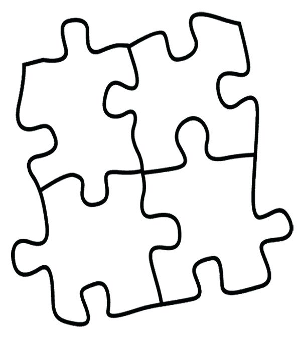 600x676 Puzzle Coloring Pages Download Jigsaw Piece Page Murs