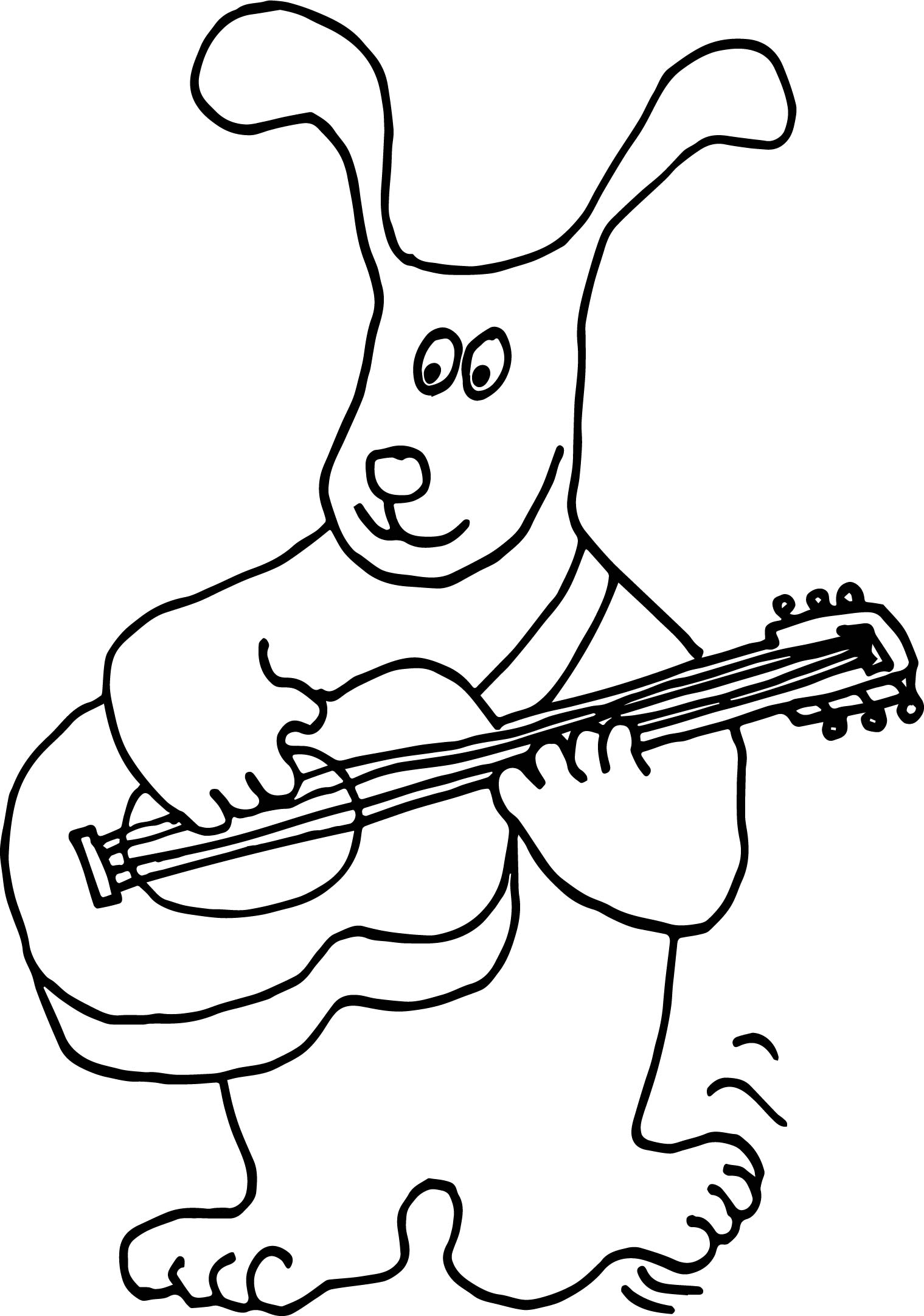 1519x2162 Guitar Coloring Page Printable And Download Free Tom And Jerry