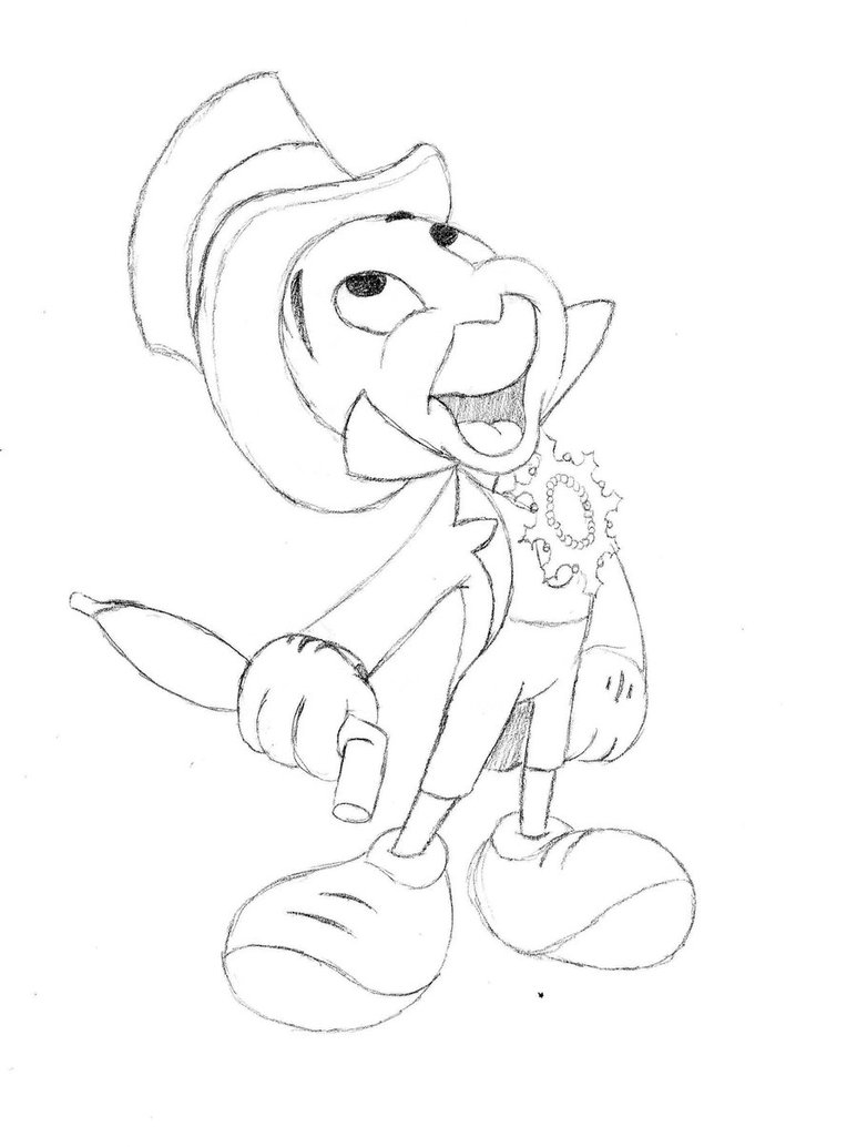 773x1034 Jiminy Cricket Coloring