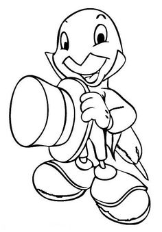 236x339 Jiminy Cricket Coloring Pages Disney Jiminy