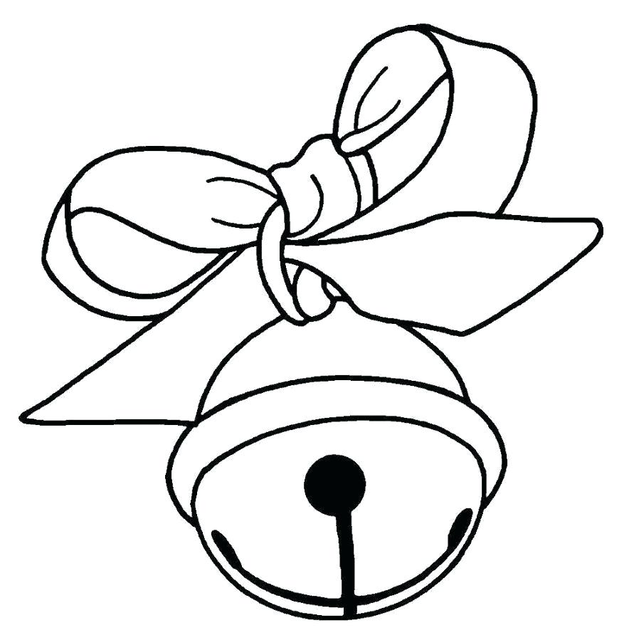 884x899 Christmas Bells Coloring Pages Simple Free Jingle Bell
