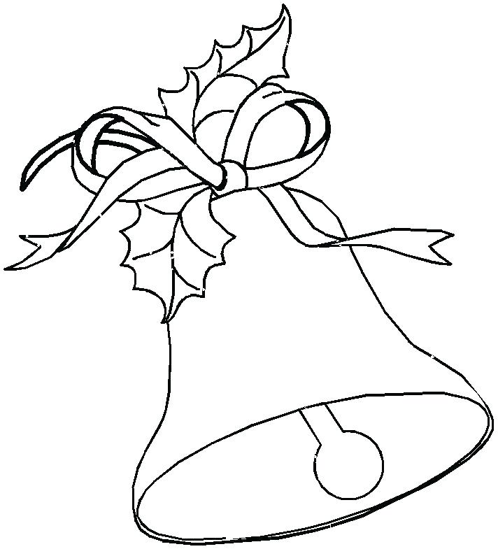 712x785 Jingle Bell Coloring Page Printable Kids Coloring Bell Coloring