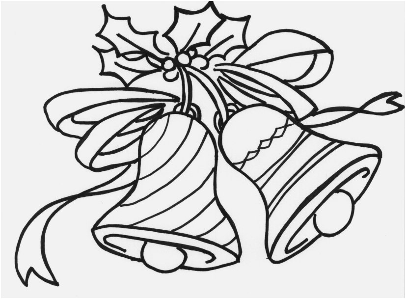 827x609 Bell Coloring Pages Printable Footage Jingle Bell Coloring Page