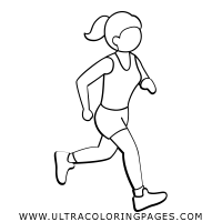 200x200 Jogger Coloring Page