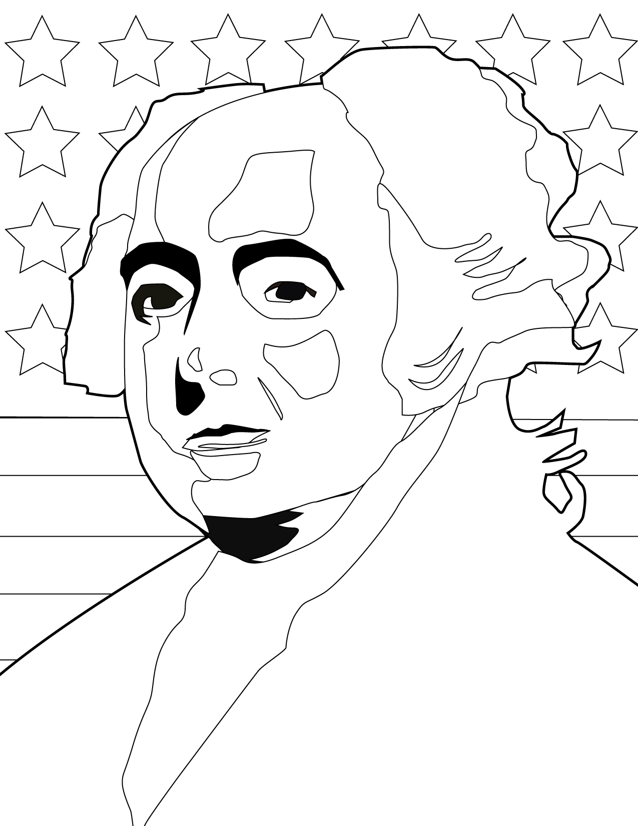 1275x1650 John Adams Coloring Page
