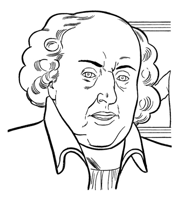 620x676 President Day John Adams Coloring Pages Kids Coloring Pages
