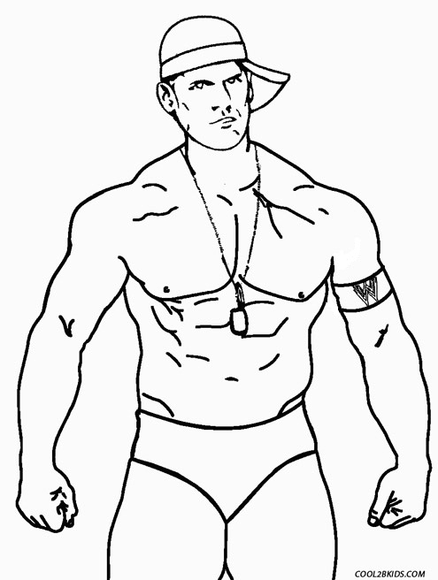John Cena Coloring Pages