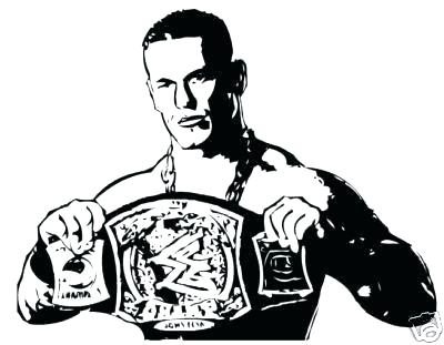 400x311 John Cena Coloring Pages
