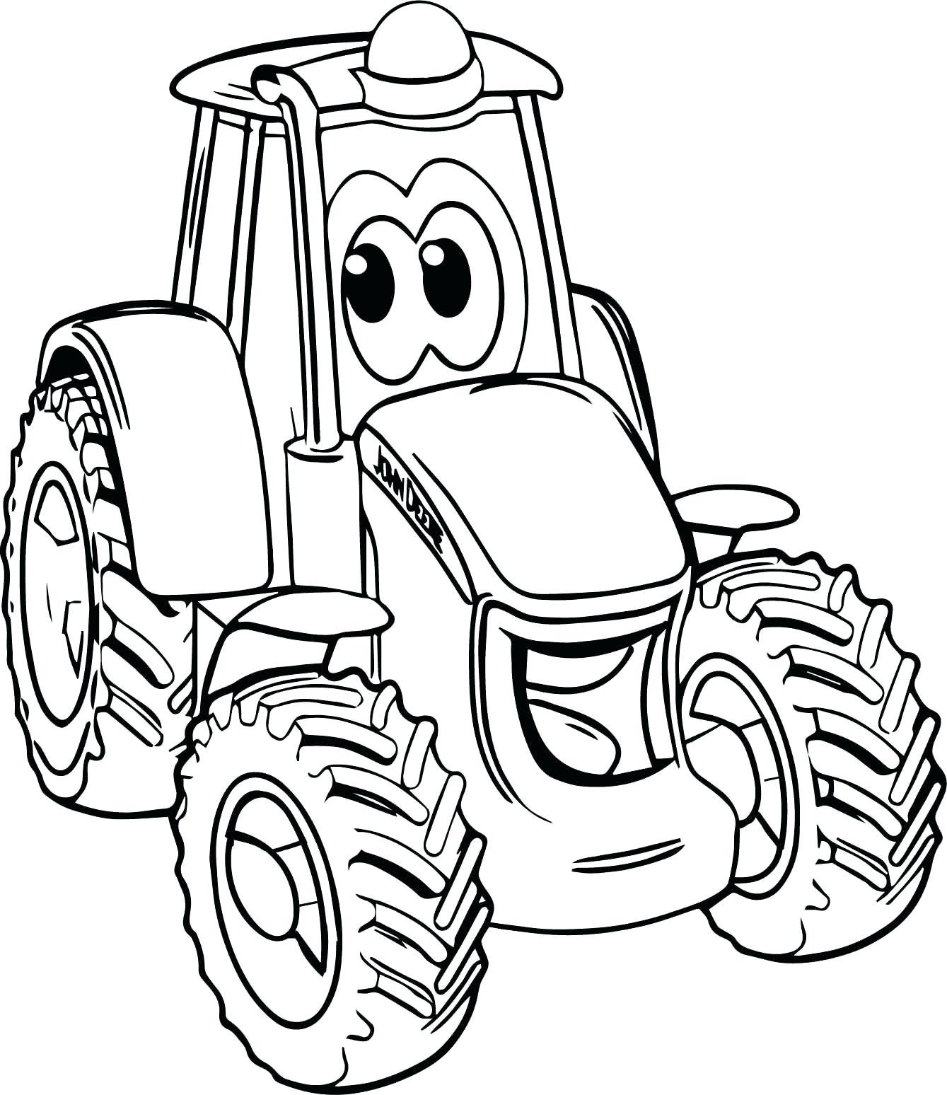 John Deere Combine Coloring Pages