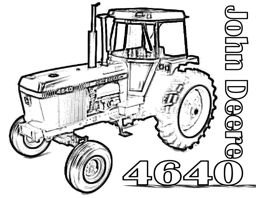 1056x816 John Deere Color Pages John Deere Combine Coloring Pages