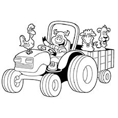 230x230 Top 25 Free Printable Tractor Coloring Pages Online Tractor