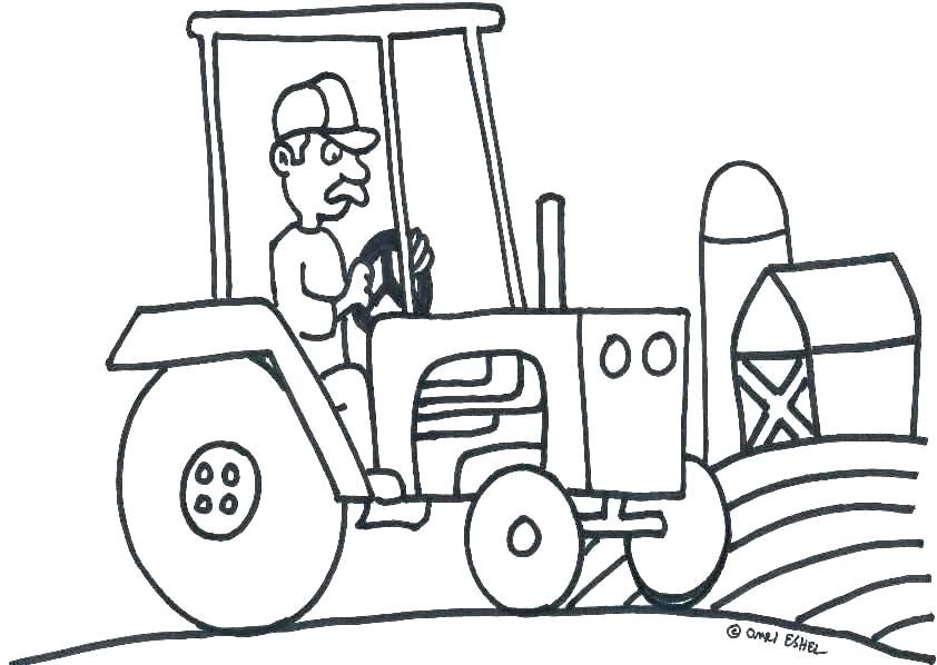 842x598 Tractor Color Pages