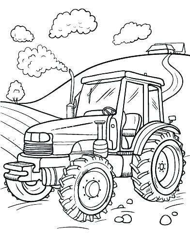 392x507 Printable John Coloring Pages For Kids John Deere Tractor Coloring