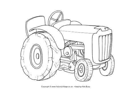 460x325 John Deere Tractor Coloring Pages