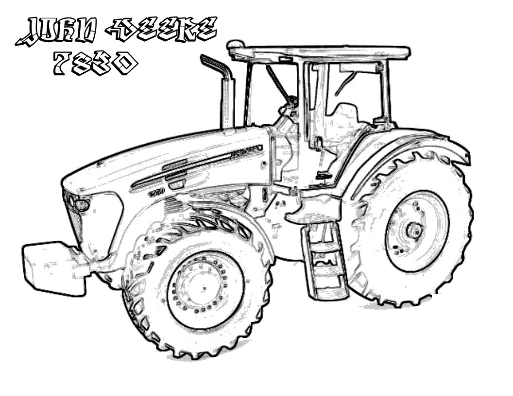 1056x816 Genuine John Deere Tractors Coloring Pages Coloringsuite Com