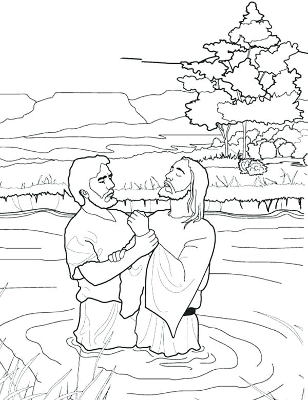 600x780 John The Baptist Coloring Page With John The Baptist Coloring