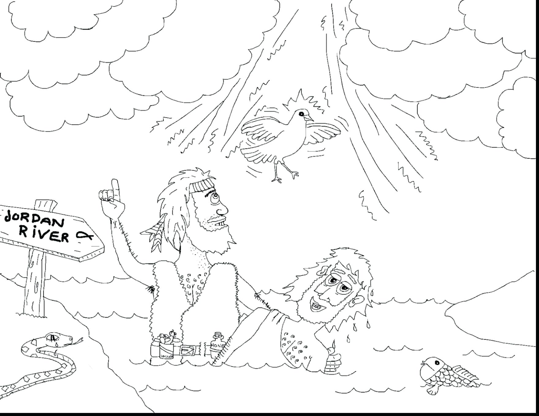 1760x1359 Birth Of John The Baptist Coloring Page Free Christian Pages