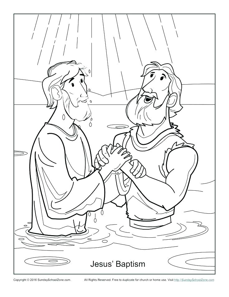736x952 Baptism Coloring Pages John The Baptist Coloring Pages Baptism