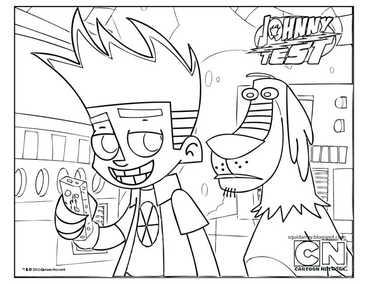 728x563 Johnny Test Coloring Page Johnny Test Free Coloring Pages Twezgo