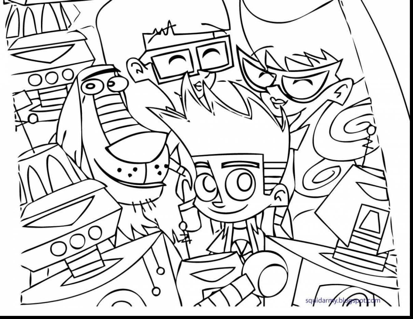 1320x1019 Johnny Test Coloring Pages