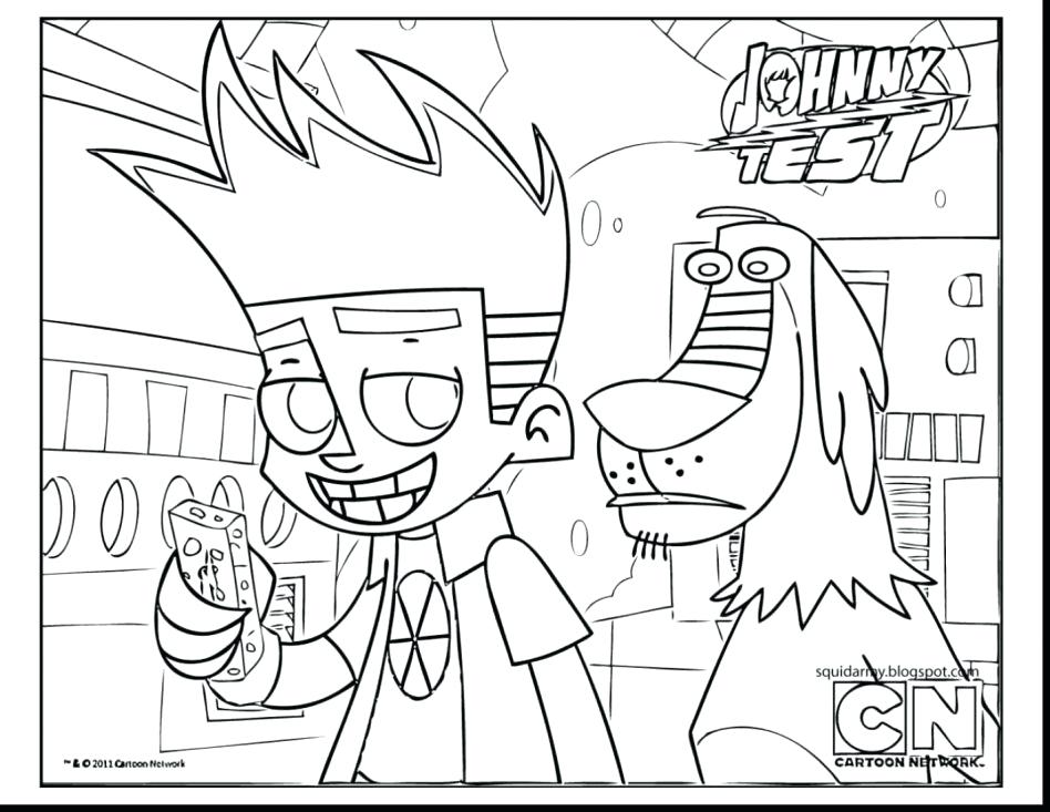 948x733 Johnny Test Coloring Pages With Wallpaper Full Wallpapers Free