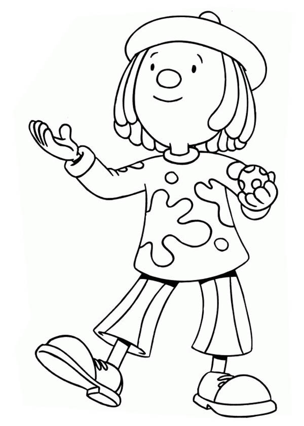 600x840 Jojo Begin To Juggle In Jojo's Circus Coloring Page