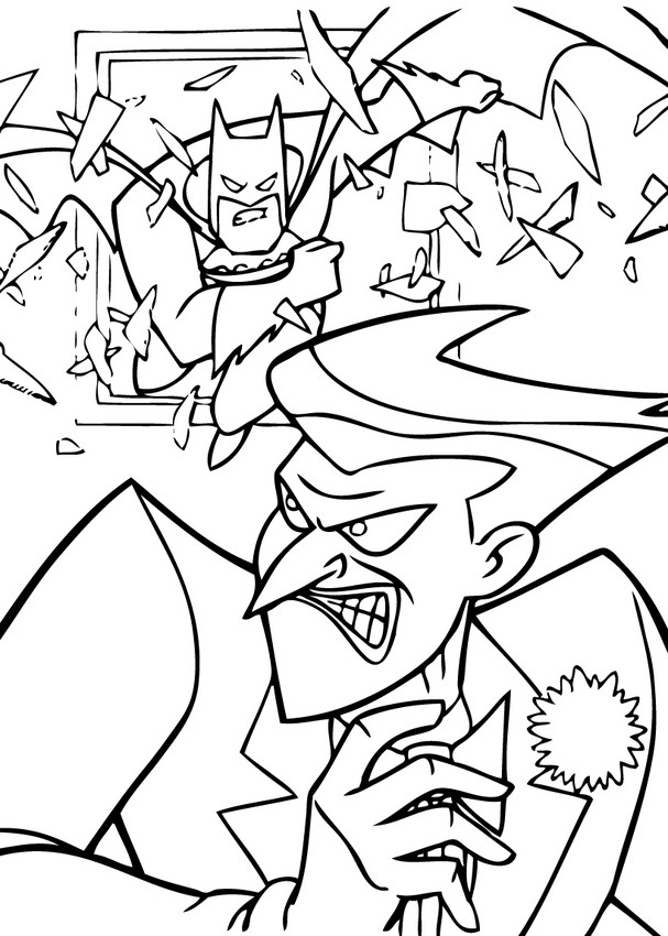 607x850 Batman Coloring Pages