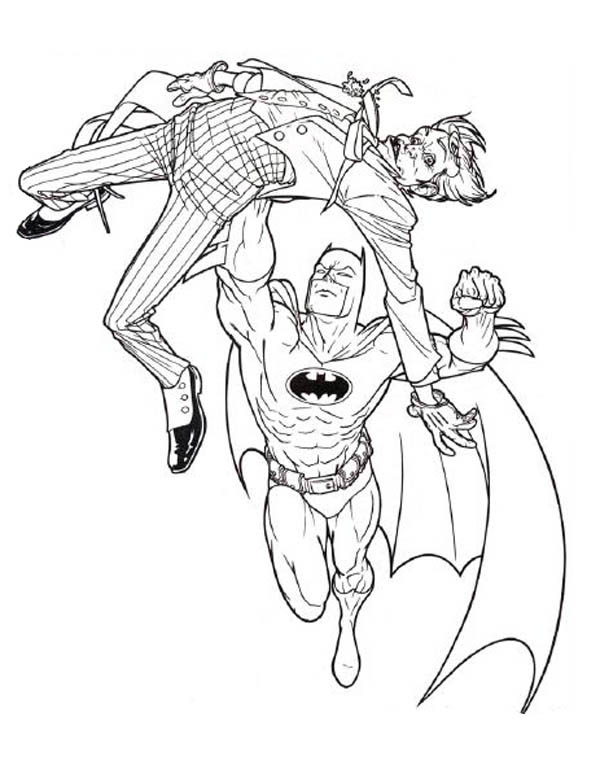 600x778 Batman And Joker Coloring Pages