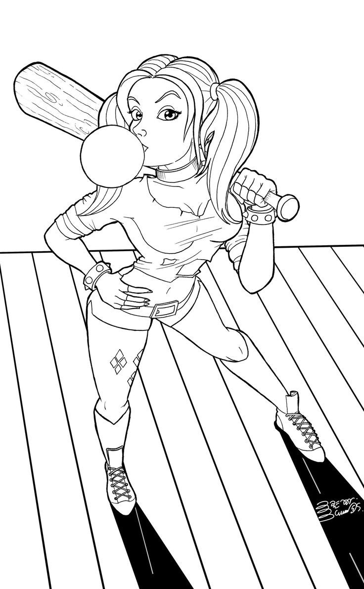 736x1191 Fascinating Harley Quinn Coloring Pages Best For Kids Pict Joker
