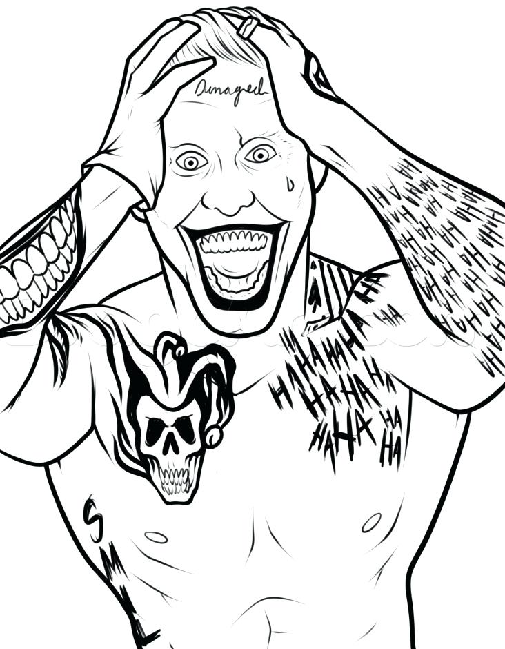 732x940 Harley Quinn Coloring Pages Joker Suicide Squad Coloring Pages