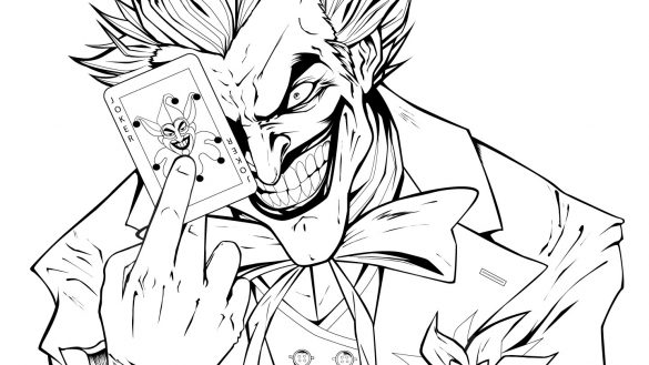 585x329 Joker Coloring Pages Coloring Book Free Joker