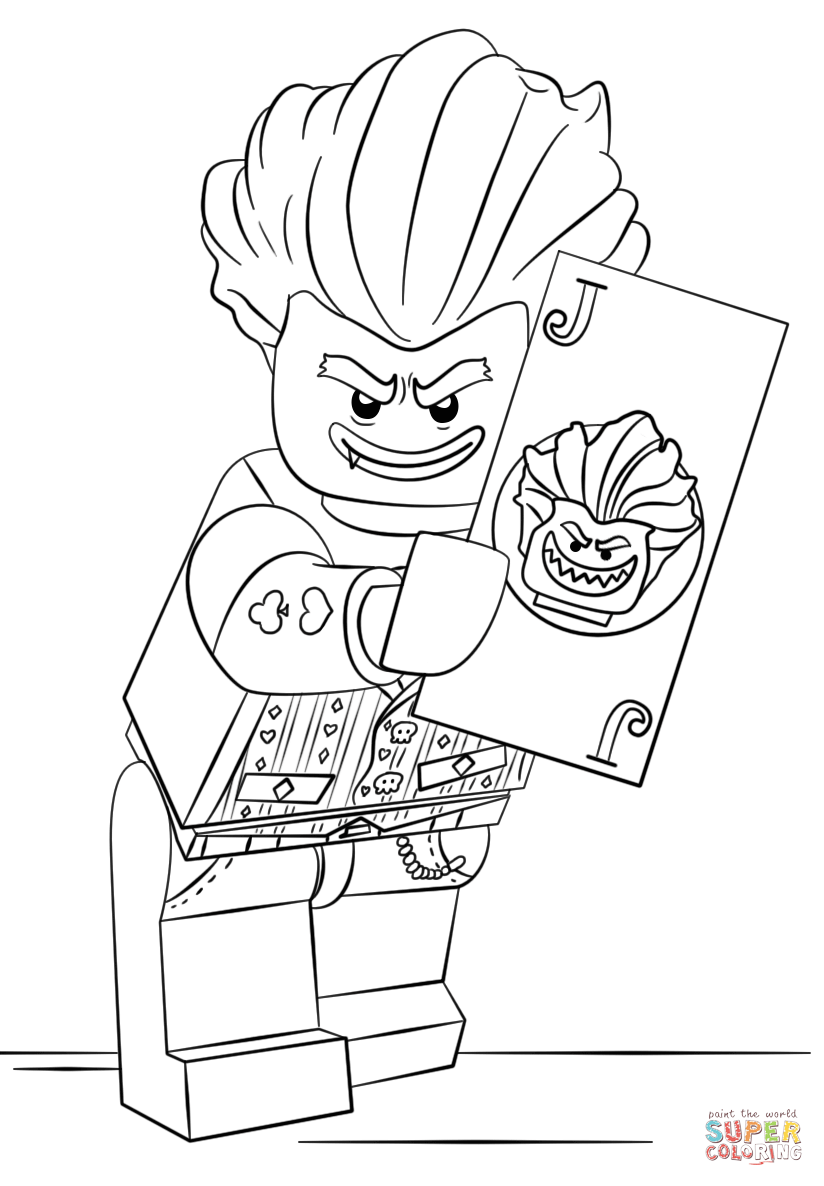 824x1186 Joker Coloring Pages Lego Arkham Asylum Page Free Printable Batman