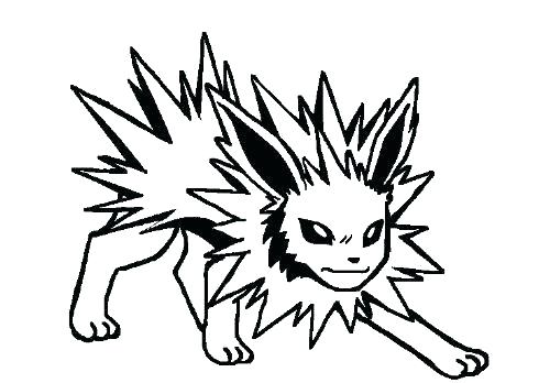 500x348 Jolteon Coloring Pages Coloring Pages Coloring Pages Vinyl Die Cut