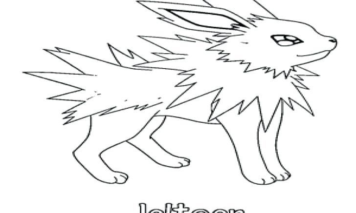 728x437 Jolteon Coloring Pages Coloring Pages Pokemon Jolteon Coloring