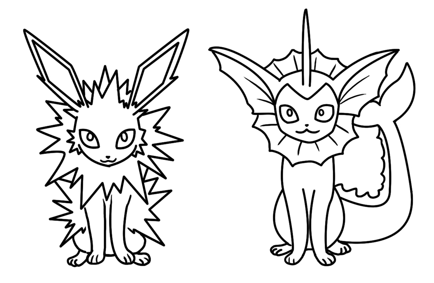 1430x934 Jolteon Coloring Pages